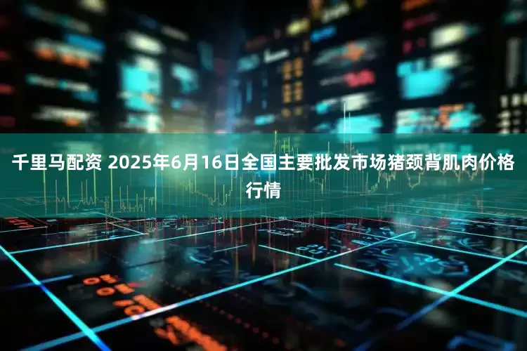千里马配资 2025年6月16日全国主要批发市场猪颈背肌肉价格行情